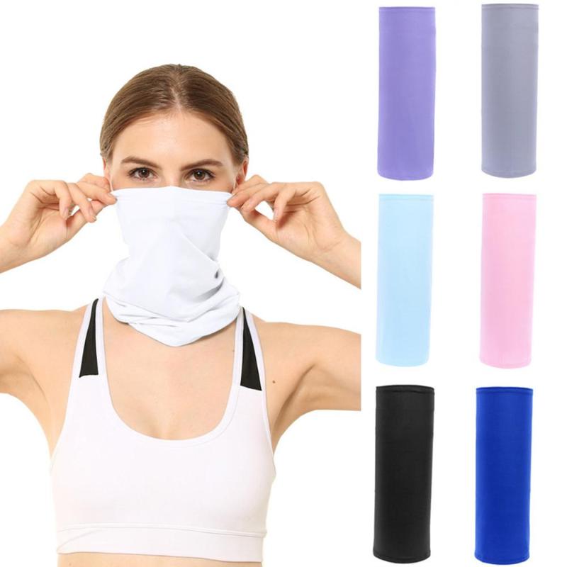 

Magic Headband Elastic Breathable soild Neck Gaiter Tube women Scarf Half Face Cover Bandana Headwear Sweatband Pirate Hat