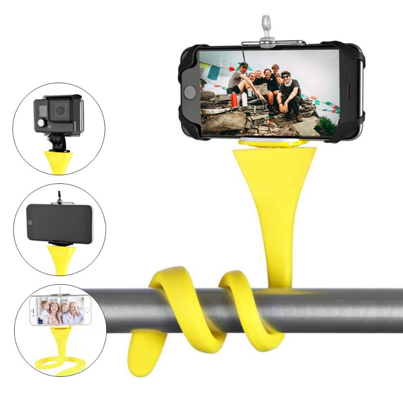 

flexible selfie stick monopod tripod monkey holder for camera phone car bicycle universal