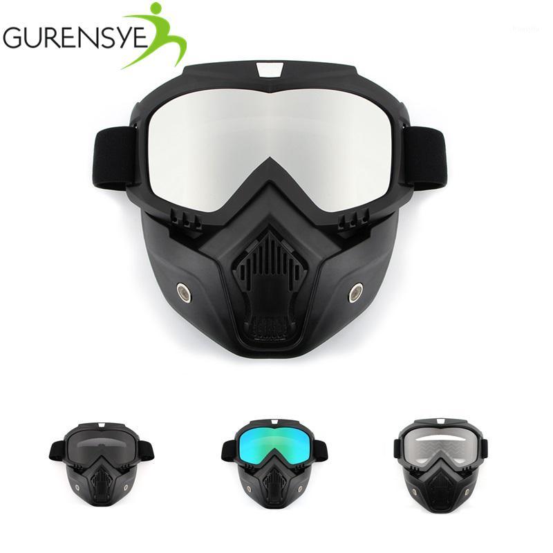

Men/Women Dust-proof Cycling Bike Full Face Mask Windproof Winter Warmer Scarf Bicycle Snowboard Ski Masks with anti-UV glasses1, Black