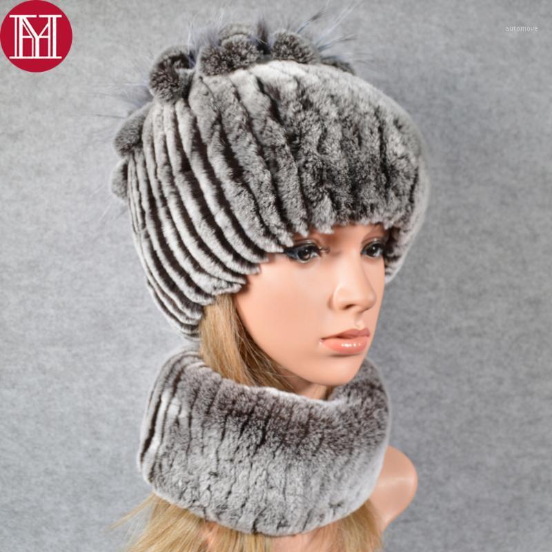 

Hot Sale Winter Women Real Rex Rabbir Fur Scarf Hat Warm Real Rex Fur Cap Ring Shawl Natural Scarves Hats1, Color 24