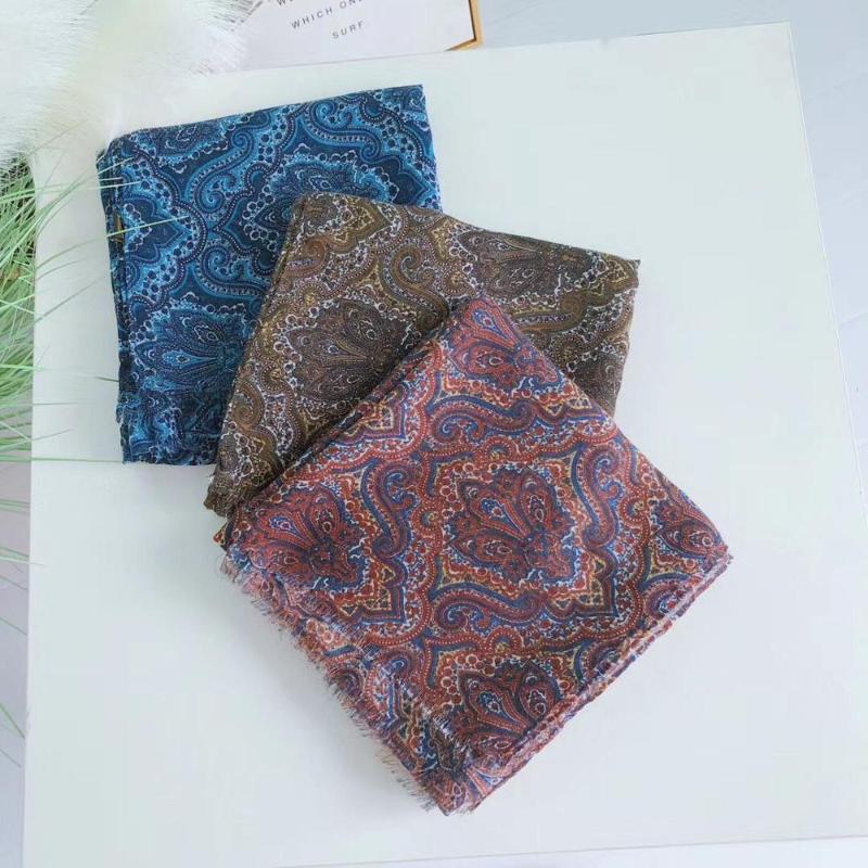 

Scarves 2021 Paisley Print Fringe Scarf And Shawls Women Long Soft Cashew Floral Wrap Hijab 3 Color
