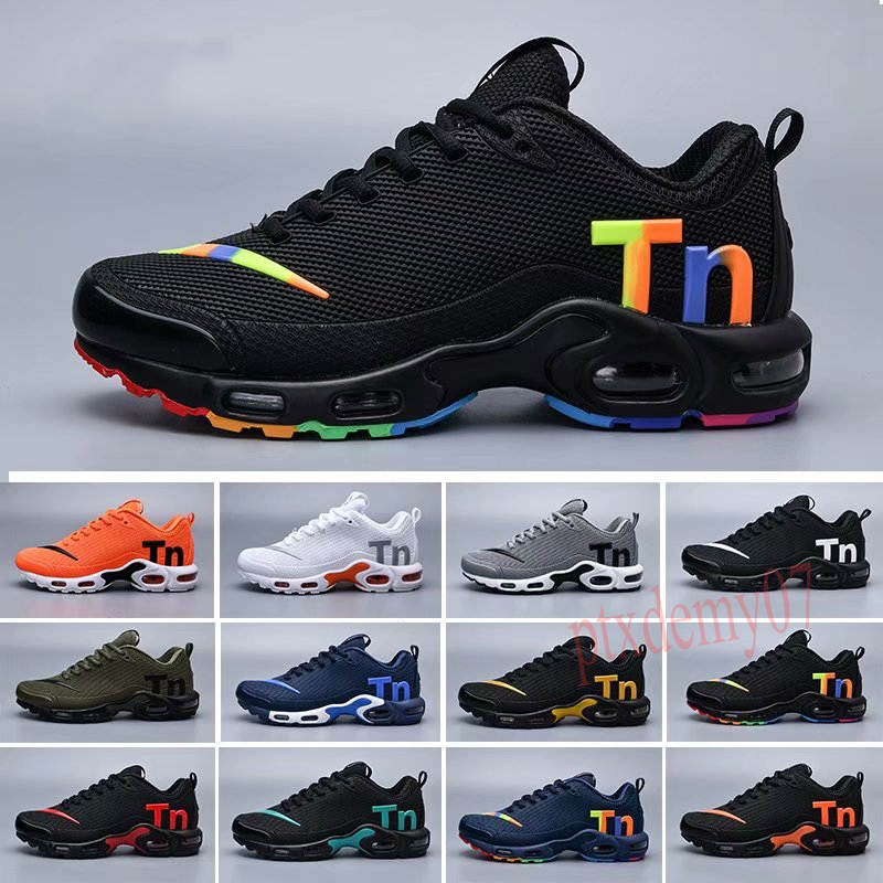 

2020 Mercurial TN TPU Plus Mens Casual Shoes For Men Casual TPU Air Cushion Trainers Sport Athletic Sneakers Outdoor Hiking Jogging P07, Black;brown