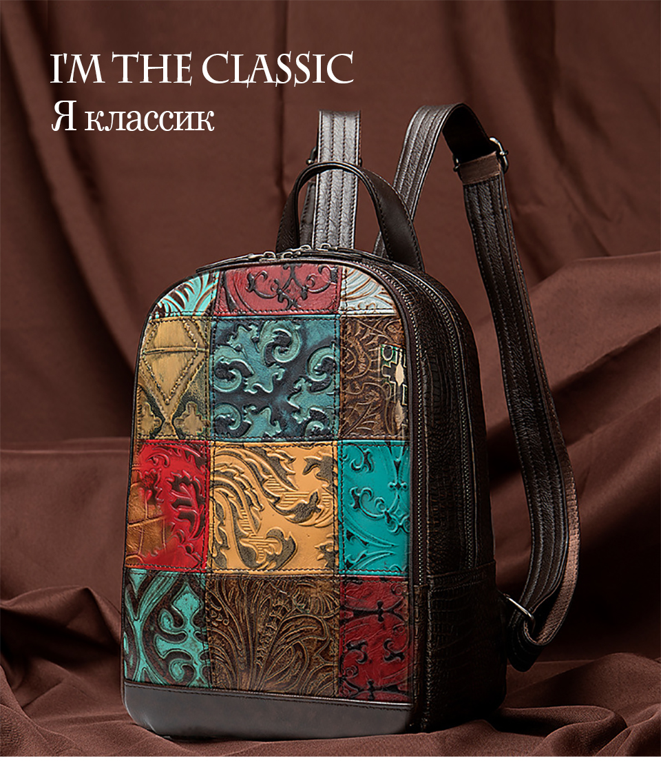 Leather Cute Halloween Pattern Backpack Daypack Bag Women Leather Cute Halloween Pattern Backpack Daypack Bag Women