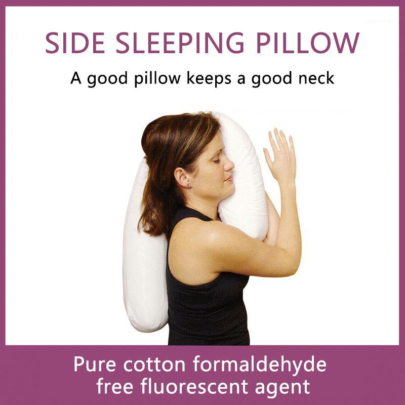 

Pillow U Shaped Neck Back Sleep Side Spine Protection Hold Cushion Cotton Health Care 1pc