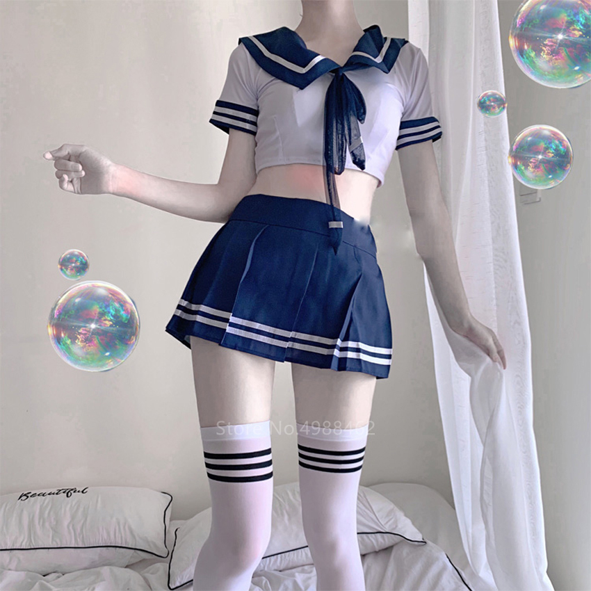 2021 Japanese Style Sexy School Uniform For Girls Womens Korean Cosplay