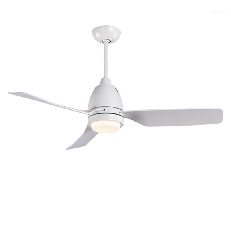 

44 Inch Simple LED Ceiling Fans With Lights Decoration Ceiling Fan Lamp With Remote Control Light Fan Plastic Blade1