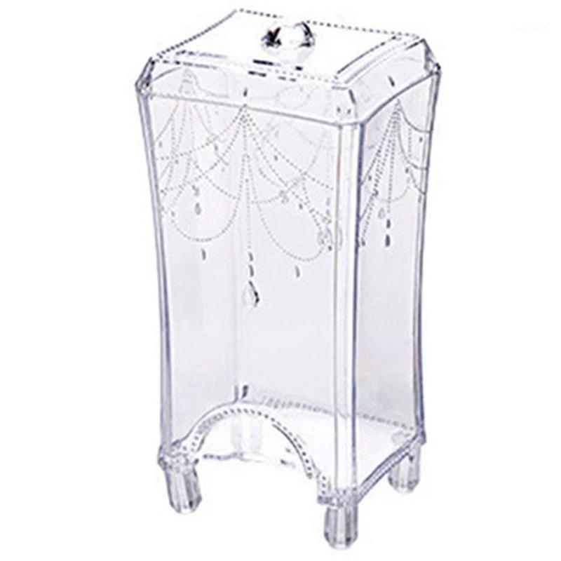 

Promotion! Makeup Cosmetic Storage Case Practical Large Capacity Storage Holder Cotton Pad Swab Box Organizer Makeup Plastic T1