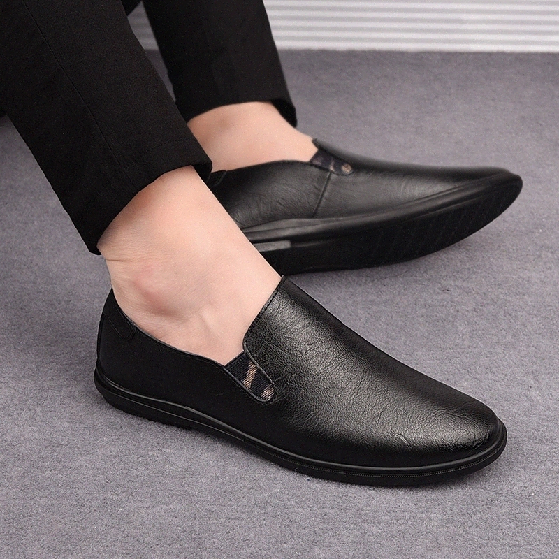 

Mens Shoes Casual Loafers slip on Solid Non genuine Leather Shoes Men Summer Buckle Strap Cozy Driving Shoes Man moccasins #t04v
