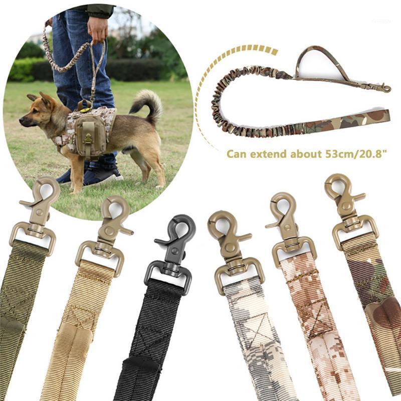 

Tactical Bungee Dog Leash 2 Handle Quick Release Cat Dog Pet Leash Elastic Leads Rope Training Leashes New1