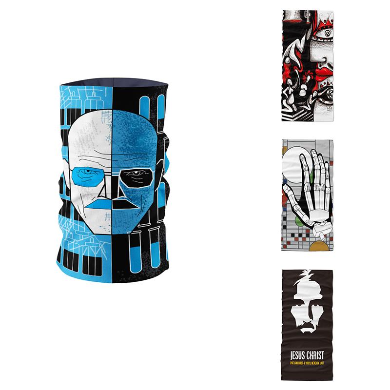 

New Fashion Men Scarf Abstract Art Colorful Headband Hijab Scarf Bicycle Motorcycle Neck Gaiter Face Mask Elastic Bandana buffe