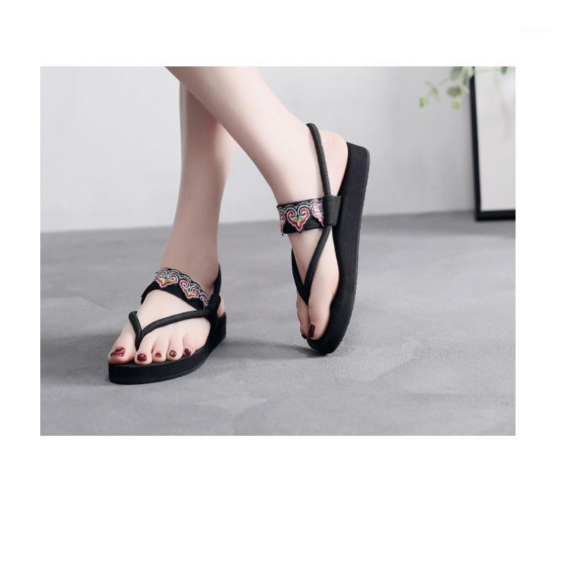 

Women Sandals 2020 New Female Shoes Women Summer Wedge Comfort Sandals Ladies Flat Slingback Sandalias1, Black