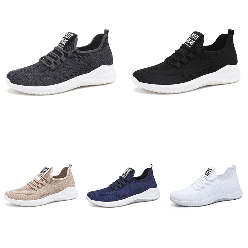 Cheaper Non-Brand Casual Shoes For Men Triple White Black Grey Light Brown Dark Blue Outdoor Sports Mens Trainers Sneakers Walking Jogging