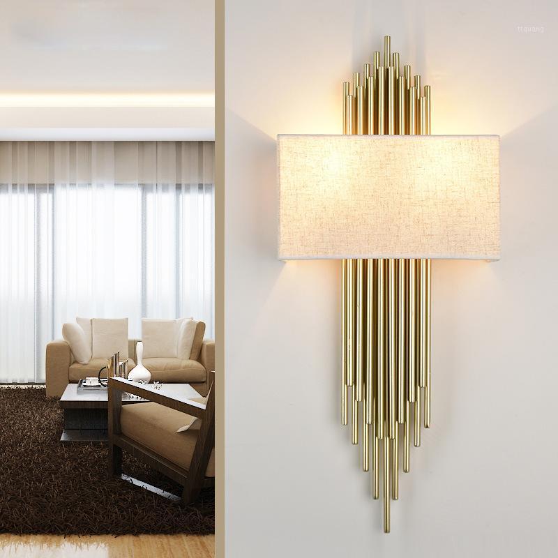 

Nordic Modern Gold Wall Lamp Led Sconces Luxury Wall Lights for Living Room Bedroom Bathroom Home Indoor Lighting Fixture Decor1