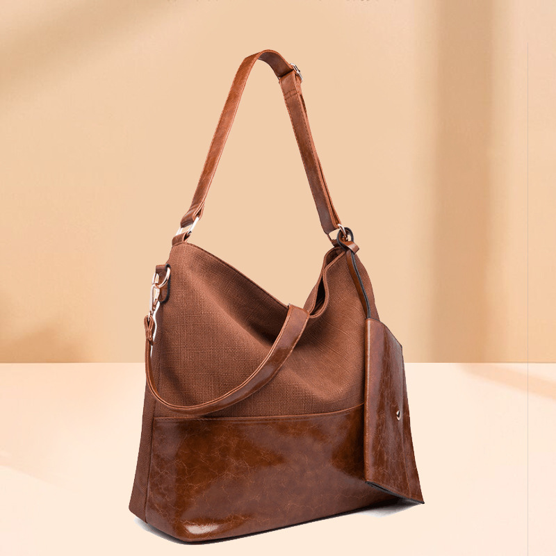 

2020 Capacity Large of Women Tote Leather Shoulder Plutonium Lady Single Messenger Soft Crossbody Shopping Bag 3oee, Grey light