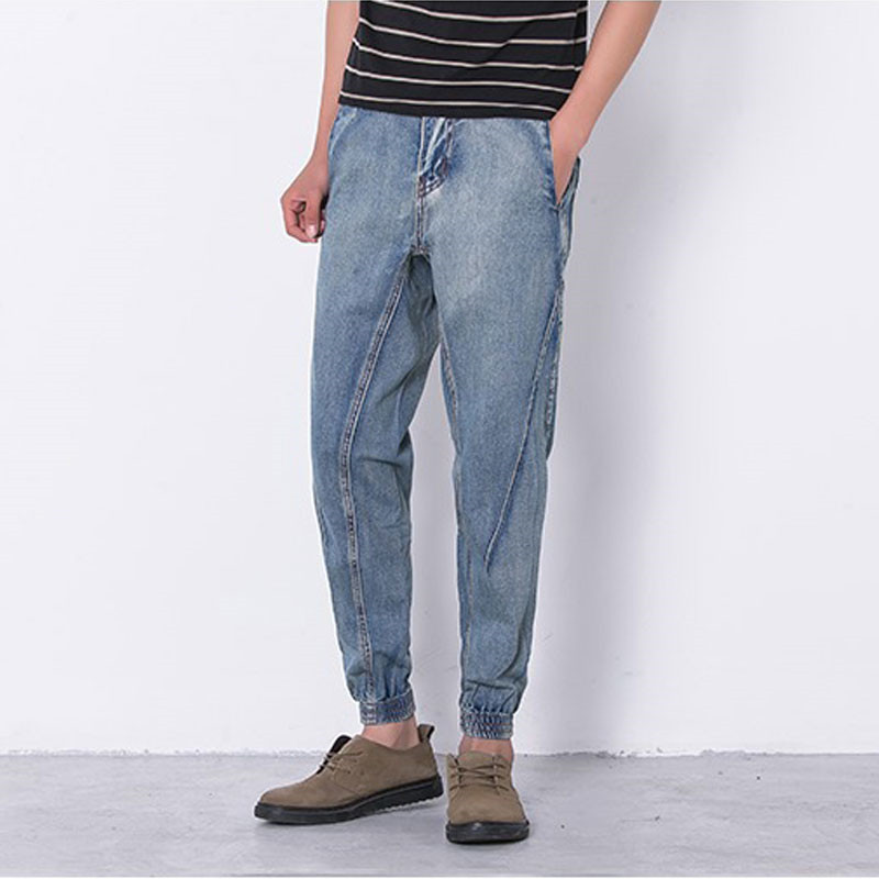 

Japanese Brand-new 9-point with Denim Harlan Brem Pants J8dz, Blue