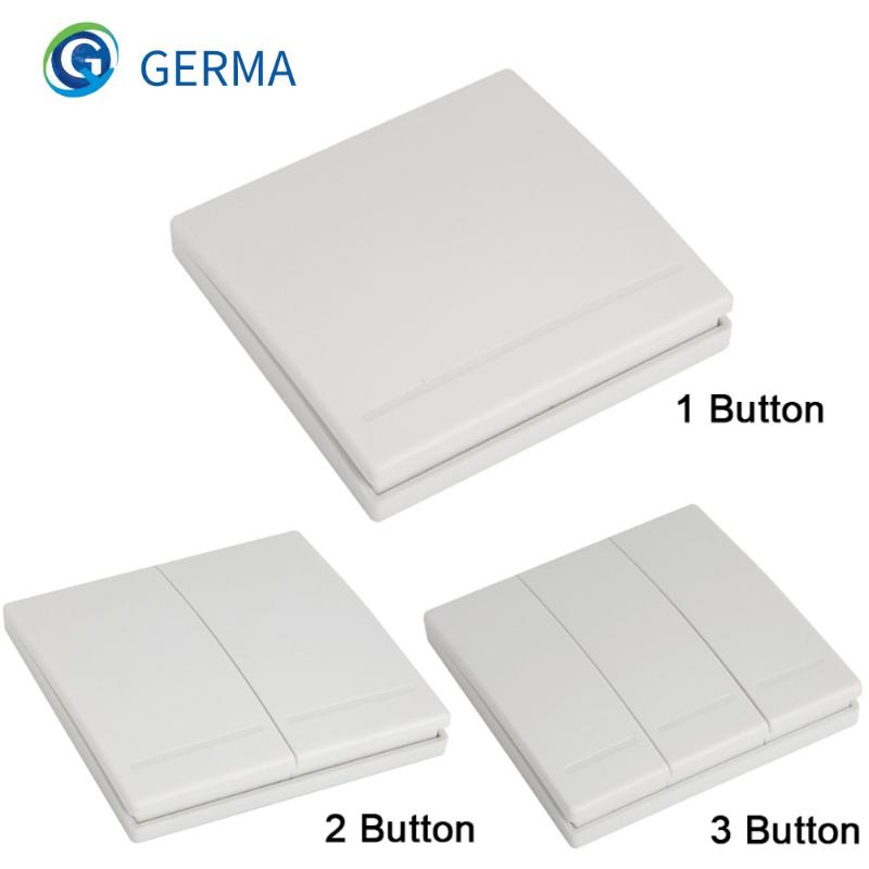

GERMA Wall Panel Wireless Remote Transmitter 1 2 3 Button RF Switch For Home Living Room Bedroom Corridor Light Lamp Bulb NEW
