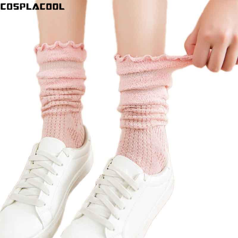 

COSPLACOOL]Shiny Edge Gold Silver Silk Lace Hollow Out Mesh Sox Bubble Fishnet Heap HeapTransparent Meias Harajuku Socks Women