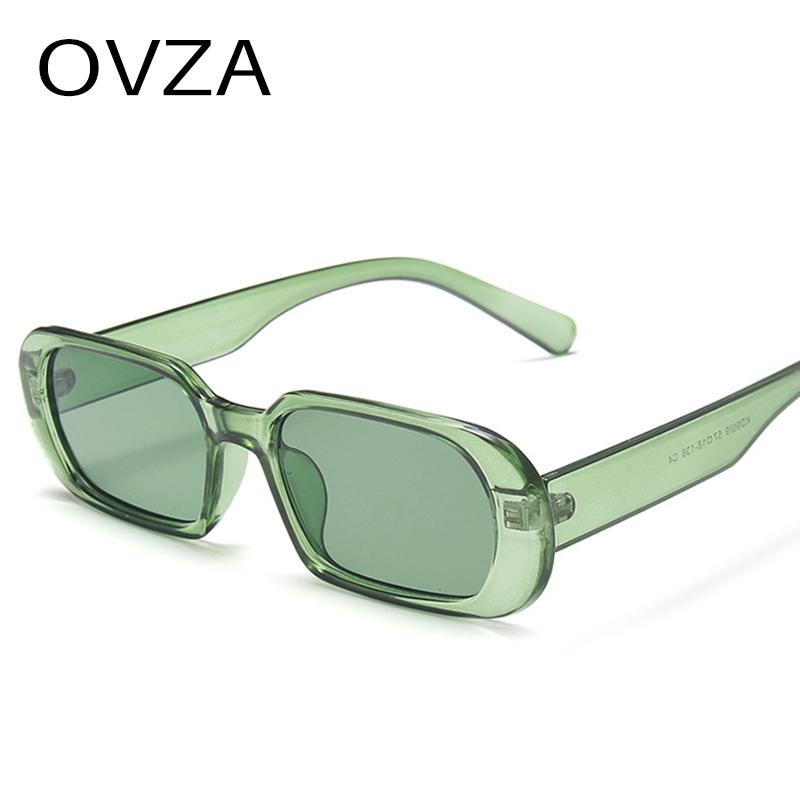 

OVZA Classic Narrow Frame Womens Sunglasses Brand Designer Rectangle Male Eyeglasses Fashion Candy Colors S1672