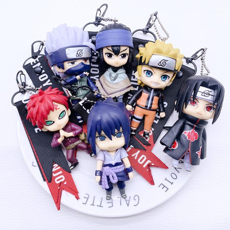 

2020 Hot Selling Naruto Sasuke Itachi Gaara Kakashi Keychains Exquisite Key Chain Pendant Fashion Gift Key Rings1