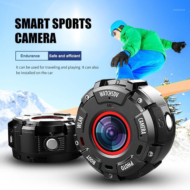 

HD 1080P Action Camera Mini Camera WiFi Wireless Video Smart Underwater Video Waterproof Wide-Angle Camcorders KQS81, Black