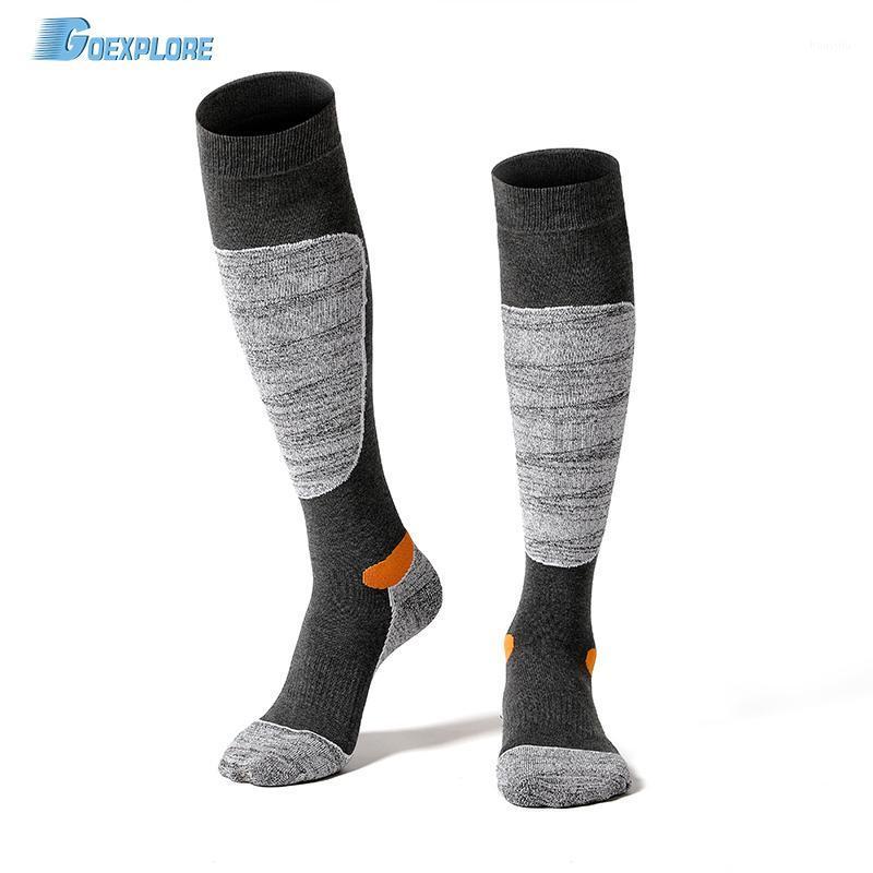 

Goexplore 3 Pairs/Set Ski Socks Winter Warm Men Thermal Thick Cotton Sports Hiking Climbing Skiing Snowboard Socks For Women1, Black