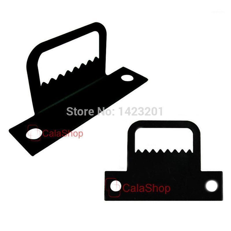

100 Pcs / Lot Metal Black Arch For Frame Picture Photo Mirror Turn Button Hanger Hanging With Screws1