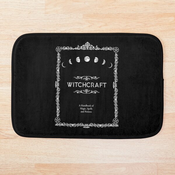 

Witchcraft A Handbook of Magic Spells and Potions Bath Mat Bathroom Bath Mat Set Mirrofiber Cartoon Rug Set