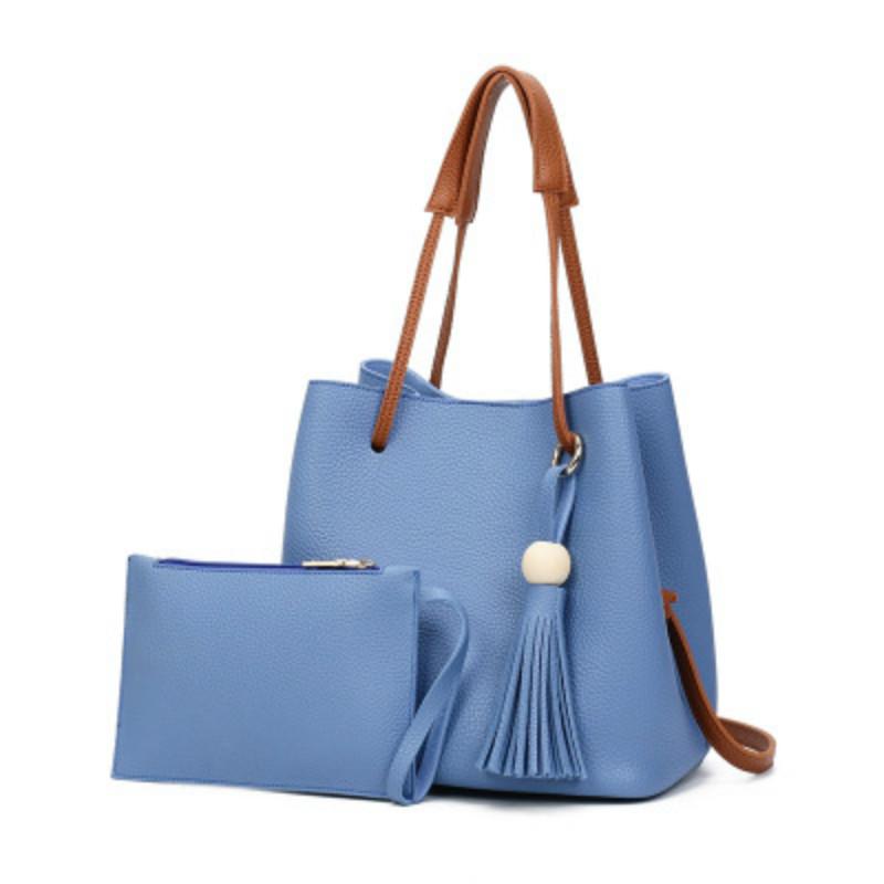 

Pu women's Bucket Handbag 2021 leisure sweet style series, Black