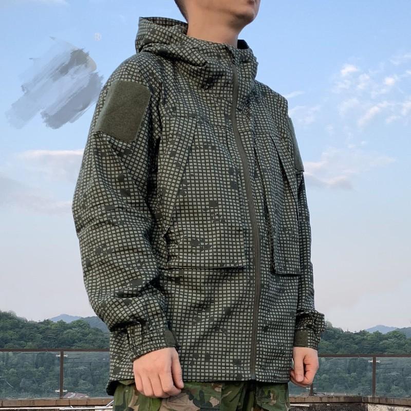 

Outdoor Tactical Zipper Hooded Jacket Zipper Top Desert Night Camouflage, Yjmc