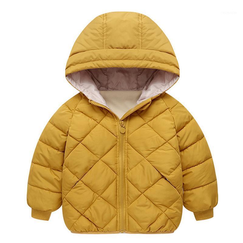 

2020 New Winter Kids boy Jackets Warm Thick Plus velvet Children outerwear For Girls Cotton Coat Autumn Baby Girls jacket 3-8 Y1, Beige
