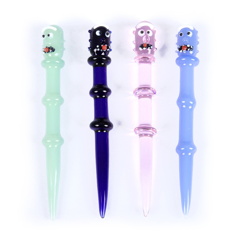 

Glass Dabber Tool Wax Stick Carving tool carb cap For Wax Oil Tobacco Quartz Banger Nails Glass Water Bongs Dab Rigs Pipe