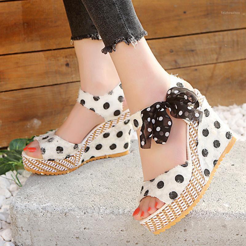 

Women Summer Platform Sandals Espadrilles Female Sandals Shoes Women Peep Toe High Wedges Heels Ankle Buckles #j4s1, Pink