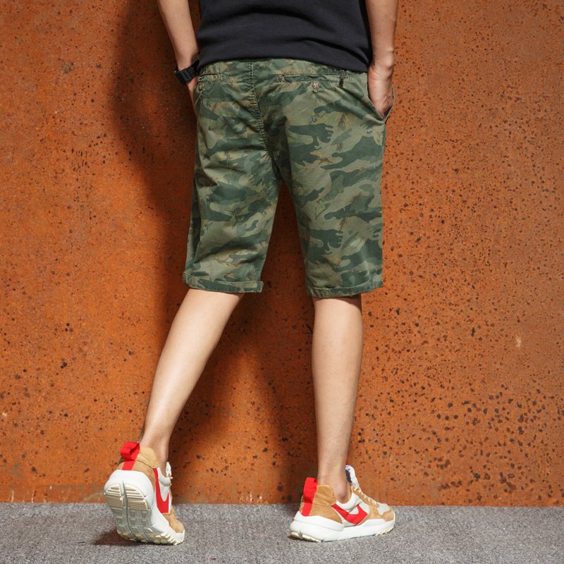 

2021 Cargo Men's Shorts Summer Men New Clothes Solid Cotton F58 T6TP, Yellow.
