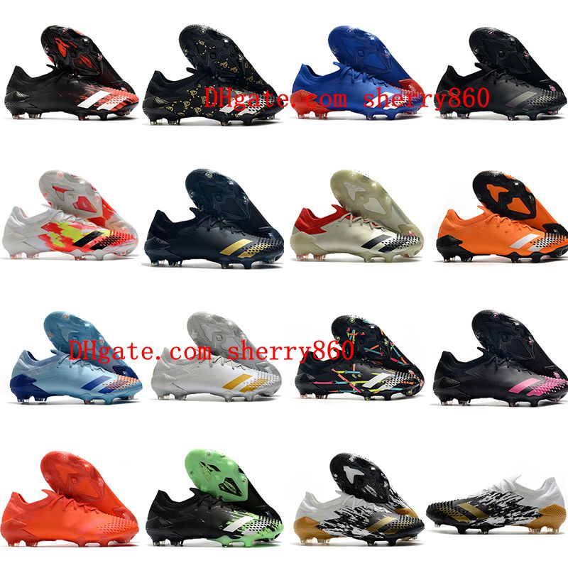 

2021 soccer shoes quality mens cleats Predator Mutator 20.1 Low FG outdoor football boots scarpe calcio, As picture 16