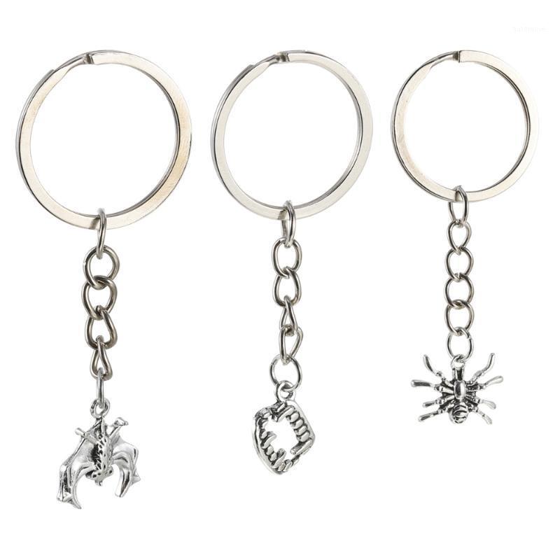 

3pcs Lightweight Durable Practical Decorative Creative Halloween Key Chain Bag Pendant Friends Co-worker Family1