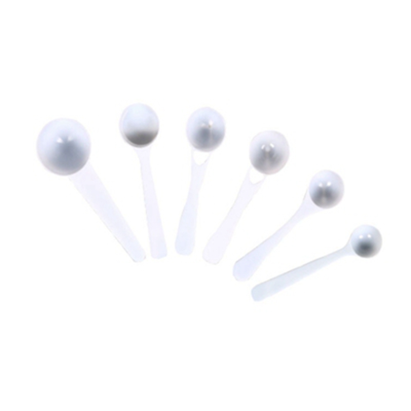 

2000pcs/lot 1g 2.5g 3g 4g 5g 10g Plastic Scoops Spoons For Food/Milk/Washing Powder/Medcine White Measuring Spoon