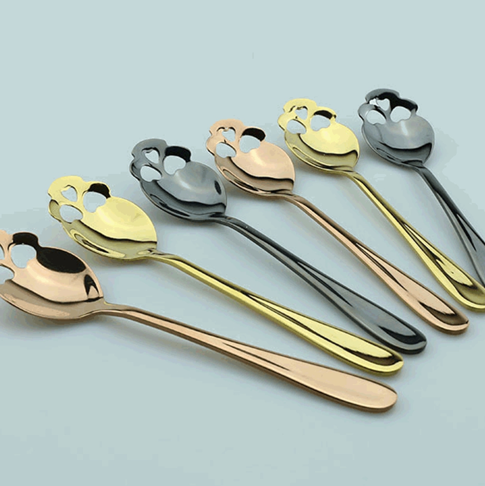 

Stainless Spoons Silverware Spoon Sugar Steel KKA8123 For Colors Coffee Tea Cutlery Tea Skull 3 Tea Spoon Nhxnh
