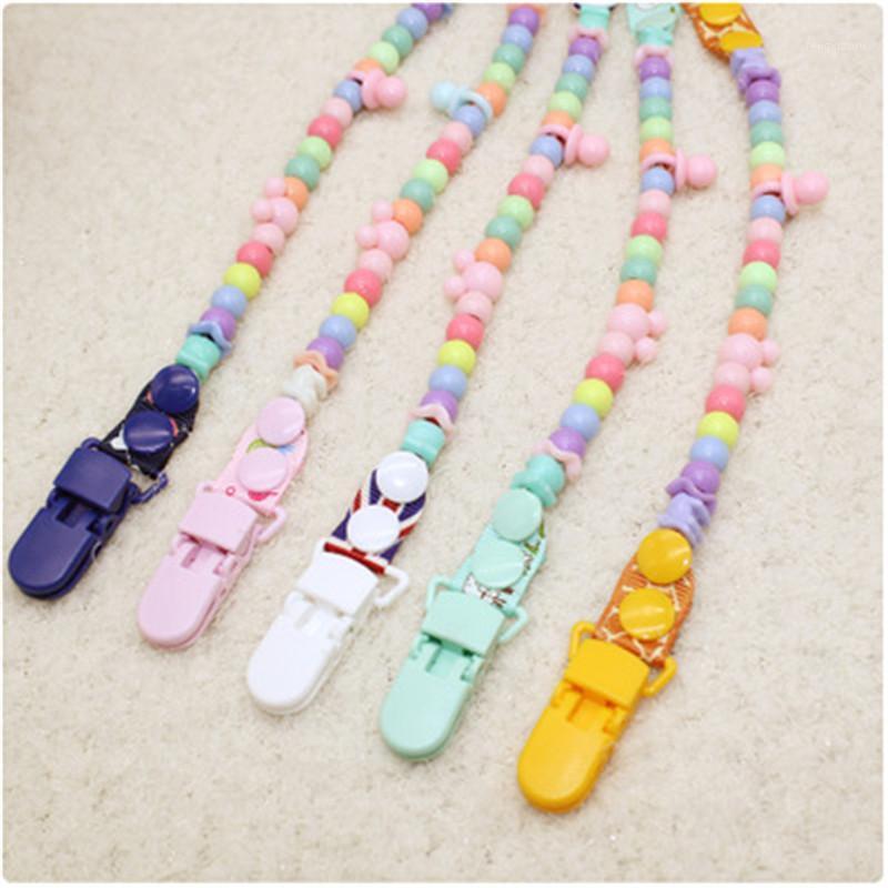 

New Baby Boys Girls Pacifier Clips Newborn Dummy Pacifier Chain Clip Holder Baby Anti-drop Nipple Feeding Clip Chain1