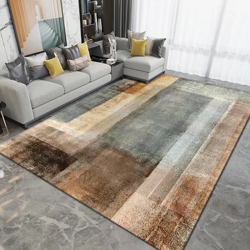 Glass velvet floor 3D Nordic style carpet for bedroom living room sofa high quality brand new rug-image-754775433