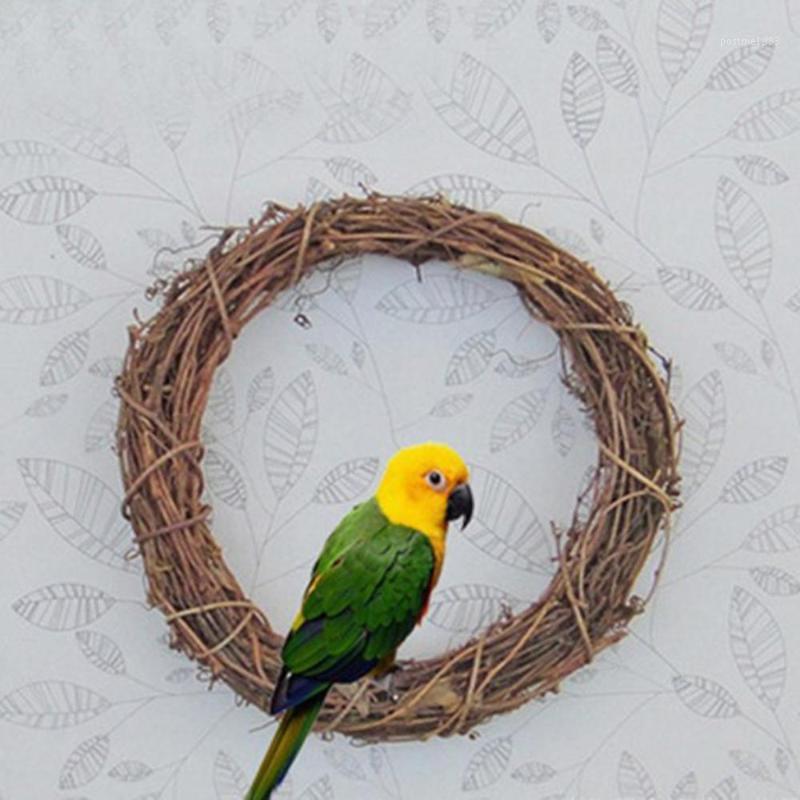 

1pcs Wedding Decoration 20-30cm Home Party Wedding Wreaths Decoration Garland Material Rattan Wreath DIY Wreath Party1, Deep pink