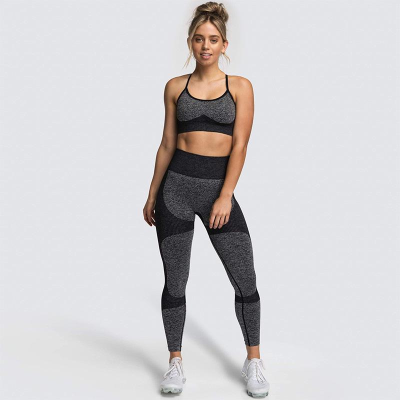 

Seamless Yoga Set Sports Bra and Leggings Jogging Women Gym Set Clothes Seamless Workout Sports Tights Women Fitness Suit