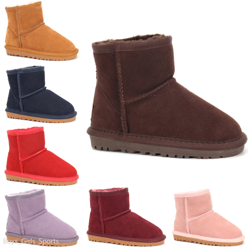 

2020 New Real Australia High-quality Kids Boys girls children baby 5281 warm snow boots Teenage Students Snow Winter boots, Color 2