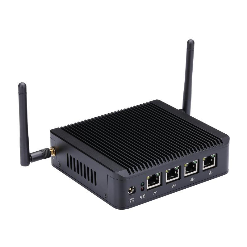 

Qotom 4 LAN Barebone mini pc WIFI Q190G4 celeron J1900 Quad Core firewall Multi-function home router