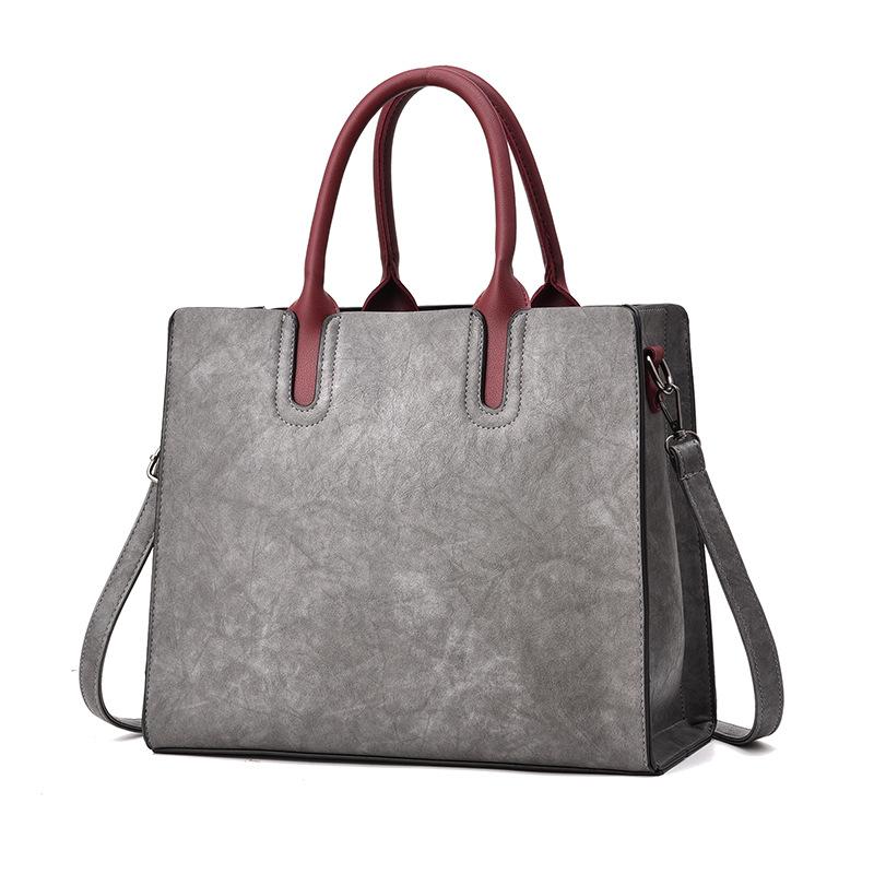 

New Brand Classic Bags for Women 2020 Ladies Leather Handbag Solid Luxury Handbags Women Bags Designer Female Fashion Totes WH56, Black