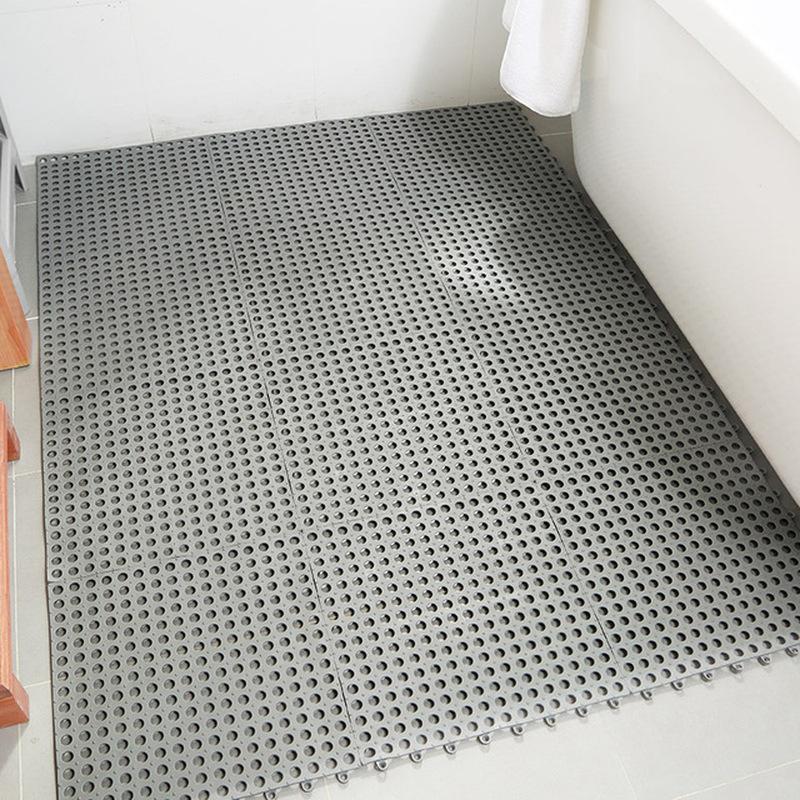 

1Pc 30*30cm Non-slip Candy Color Splicing Floor Mat Doormat Massage Rug In The Bathroom For Swimming Pool In The Hallway Rugs, White