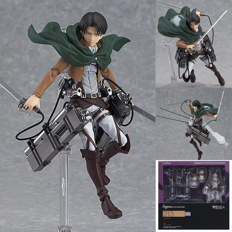 

Anime Attack on Titan 213 Levi Action Figure Mikasa Ackerman 203 Eren Yeager 207 Movable Assemble Figurine Model Toy DIY Gift 201202