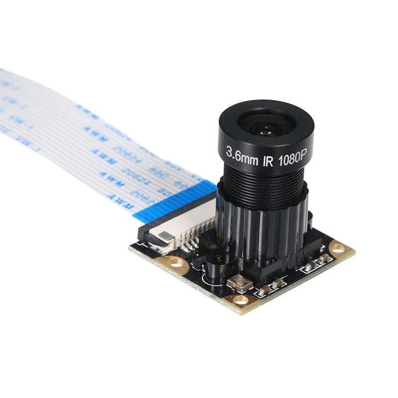 

Wide Angle Camera 5M Pixel Adjustable Angle Compatible for Raspberry Pi 3 Model B/B