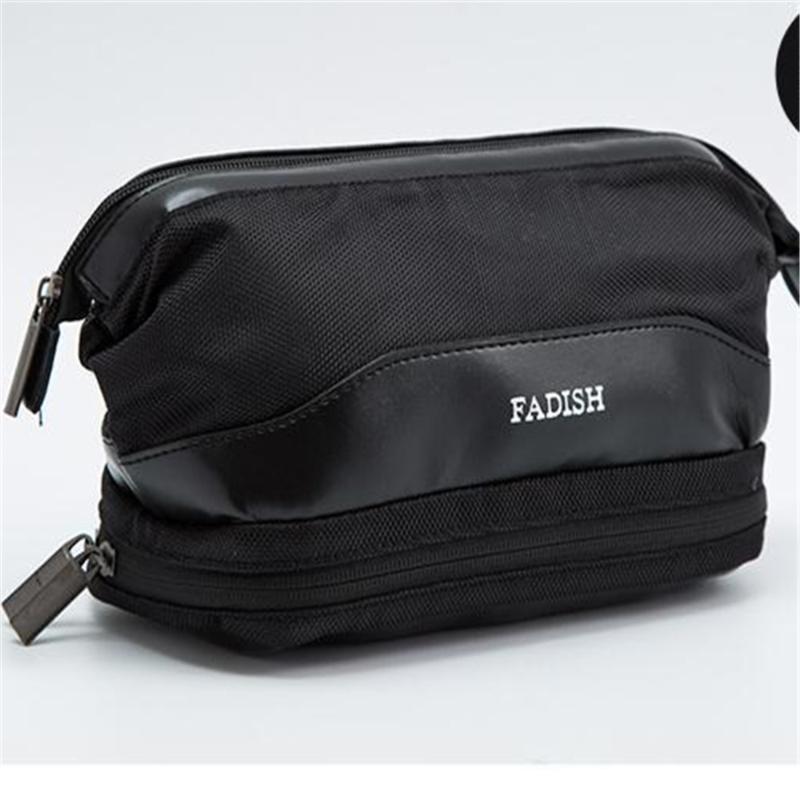 

Cosmetic Bag New Clutch Bag Waterproof Men Travel Toiletries Organizer Makeup Bags Fashion Large Capacity Storage Beauty Case, Black