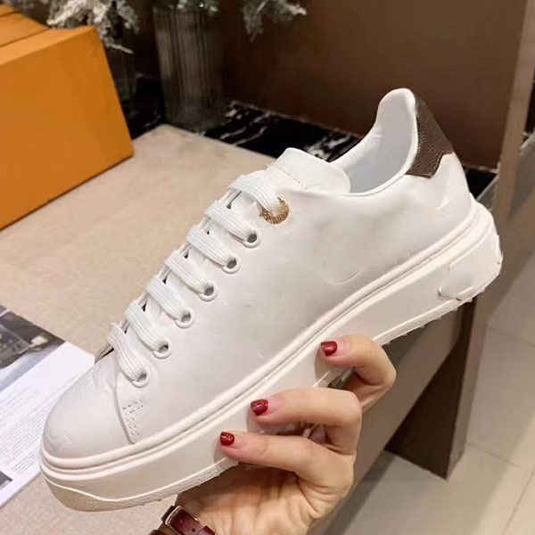 

Top Quality Men Casual shoes Designer Shoes Fashion Brand Women Sneakers Embossing Cowhide Outdoor Flat shoes size 34-45 With box, 1#