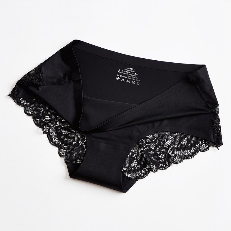 

New Seamless Sexy Brief Female Comfort Intimates Fashion Female Lace Stitching Low-Rise Briefs 6 Colors Ladies Lingerie, B3-huise